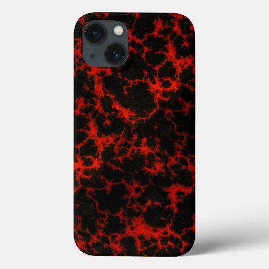 Energie Rot und Schwarze Flammen Case-Mate iPhone Hülle (Rückseite)