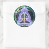 Energie Runder Aufkleber (Tasche)