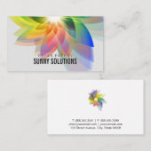 Energie | Solar | Digitale Blume Visitenkarte (Vorne/Hinten)