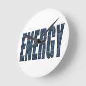 Energie-Sonnenkollektoren Runde Wanduhr (Winkel)