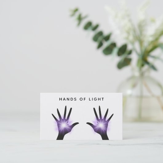 *~* Energie übergibt Reiki heilendes Licht Visitenkarte (Stehend Vorderseite)