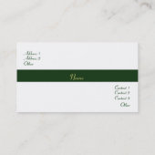 Energie-Visitenkarte Visitenkarte (Rückseite)