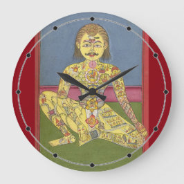 Energie-Yoga-Uhr Große Wanduhr