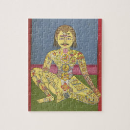 Energie-Yogapuzzlespiel Puzzle