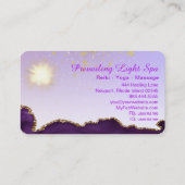 *~* Energieball Lila Leuchtfeuer Visitenkarte (Rückseite)