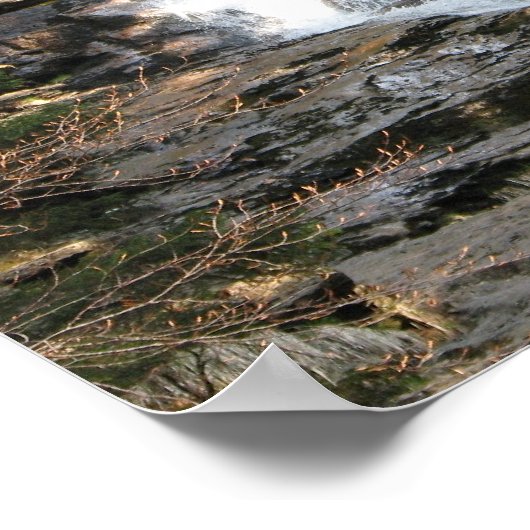 Energiebild Wasserfall Poster (Ecke)