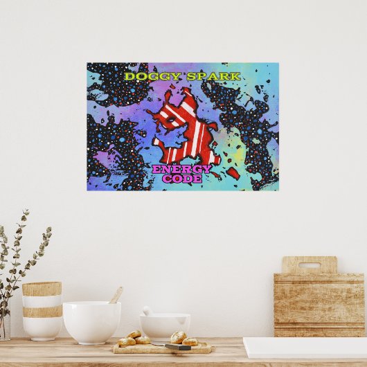 Energiecode - DOGGY SPARK - Poster (Küche)