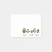 Energieeulen Post-it Klebezettel (Vorderseite)