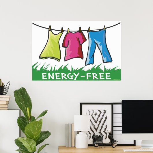 Energiefrei Poster (Heimbüro)