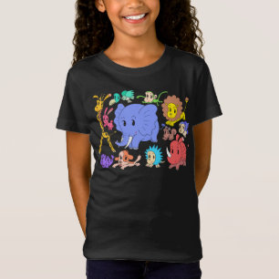 Energiegeladen! Zwölf fröhliche Tiere. T-Shirt