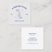 Energiehandbücher für Massagetherapeuten Quadratische Visitenkarte (Vorne/Hinten)