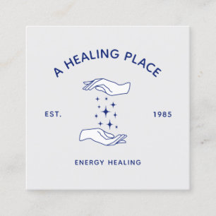 Energiehandbücher für Massagetherapeuten Quadratische Visitenkarte