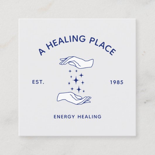 Energiehandbücher für Massagetherapeuten Quadratische Visitenkarte (Vorderseite)