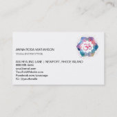 *~* Energiehändler Reiki Crystal Yoga Reiki Master Visitenkarte (Rückseite)