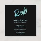 *~* Energiehändler Reiki Master Practitioner Quadratische Visitenkarte (Rückseite)