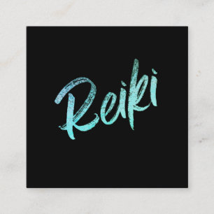 *~* Energiehändler Reiki Master Practitioner Quadratische Visitenkarte
