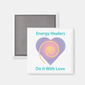 Energieheiler machen das mit Liebe Magnet (Vorderseite/Rückseite)