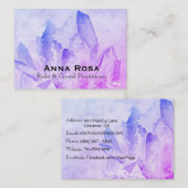 *~* Energieheiler Reiki Kristallalender Yoga Reiki Visitenkarte (Vorne/Hinten)