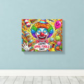 Energiekarte des Aprilscherzes Leinwanddruck (Insitu (Holzboden))