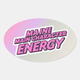 Energiekopfkleber Ovaler Aufkleber