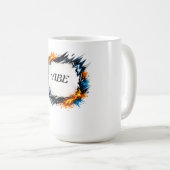 Energiekreis – Anpassbares Textdesign Kaffeetasse (VorderseiteRechts)