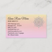 *~* Energiereserve Massage Reiki Meditation Yoga Visitenkarte (Rückseite)