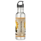 "Energieschoß" Edelstahlflasche (Vorderseite)