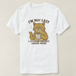Energiesparende Katze T-Shirt