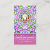 Energiesparkarte "Holistic Pink Sparkard" Visitenkarte (Rückseite)