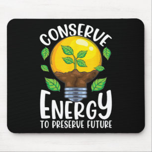 Energiesparlampen erhalten Grüne Umwelt Mousepad