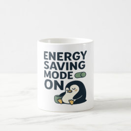 Energiesparmodus an- Süßes Pinguin-Design Kaffeetasse