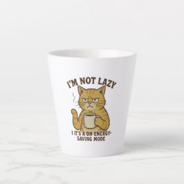 Energiesparmodus-Katze Latte-Mug Milchtasse