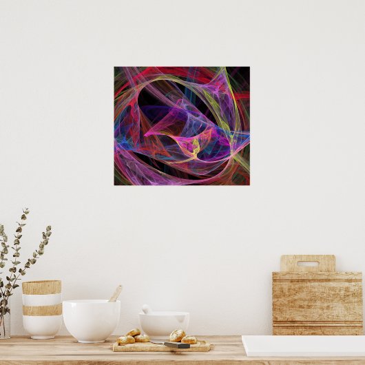 Energiewellen Poster (Küche)