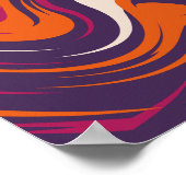 Energiewirbel - Farben in konstanter Bewegung Poster (Ecke)