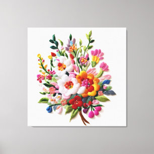 Energische Blüten-Wanddekoration Heilige Geometrie Leinwanddruck