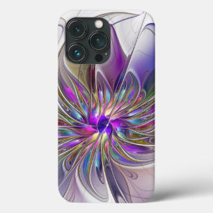 Energische, farbenfrohe abstrakte fraktale Blumenk Case-Mate iPhone Hülle