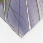 Energische, farbenfrohe abstrakte fraktale Blumenk Fleecedecke (Ecke)