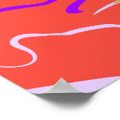 Energische moderne Farbgebung Poster (Ecke)