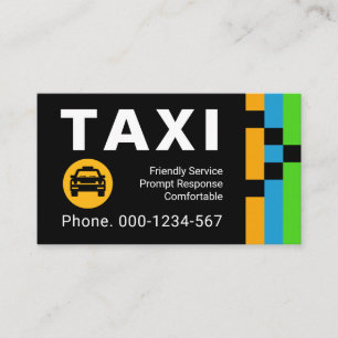 Energische Transportrouten Taxi Fahrt Visitenkarte