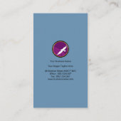 Energische vertikale globale Linien Import-export Visitenkarte (Rückseite)