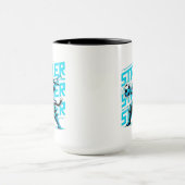 Energischer Fußball-Katzen-Kaffeebecher Tasse (Zentrum)