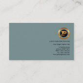 Energischer mehrfarbiger visitenkarte (Rückseite)