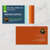 Energischer mutiger heller kurzer Malerei-Service Visitenkarte (Vorne/Hinten)