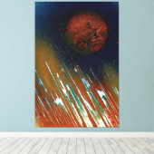 Energisches Fettes Helles Planetarisches Leinwanddruck (Insitu (Holzboden))