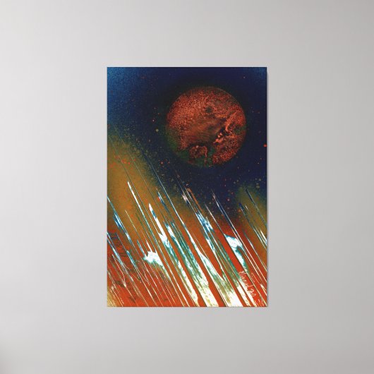 Energisches Fettes Helles Planetarisches Leinwanddruck (Vorderseite)