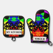 Energize von Kenneth Yoncich Ofenhandschuh & Topflappen-Set (Vorderseite)