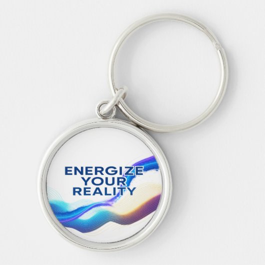 Energize Your Reality | Aluminum Keychain Schlüsselanhänger (Vorne)