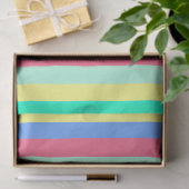 Energizing Spring Pastel Stripes Seidenpapier (Geschenk)