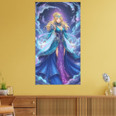 Energy accumulation in anime battle scenes leinwanddruck (Insitu (Wohnzimmer))