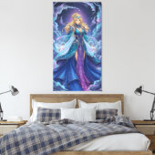 Energy accumulation in anime battle scenes leinwanddruck (Insitu (Schlafzimmer))